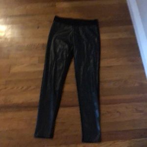 Black leather pants